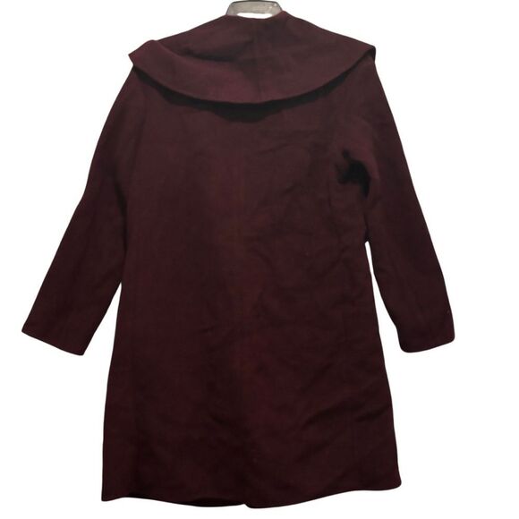 Club Monaco Kimana Wool Sweater Jacket in Dark Burgundy - Picture 4 of 4